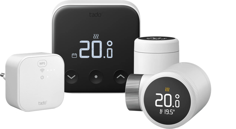 Tado Slimme Thermostaat X startpakket + 2 radiatorknoppen
