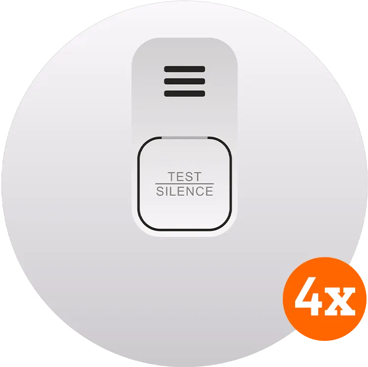 ELRO Blue Line CBFS25 Rookmelder 4-pack (10 jaar)