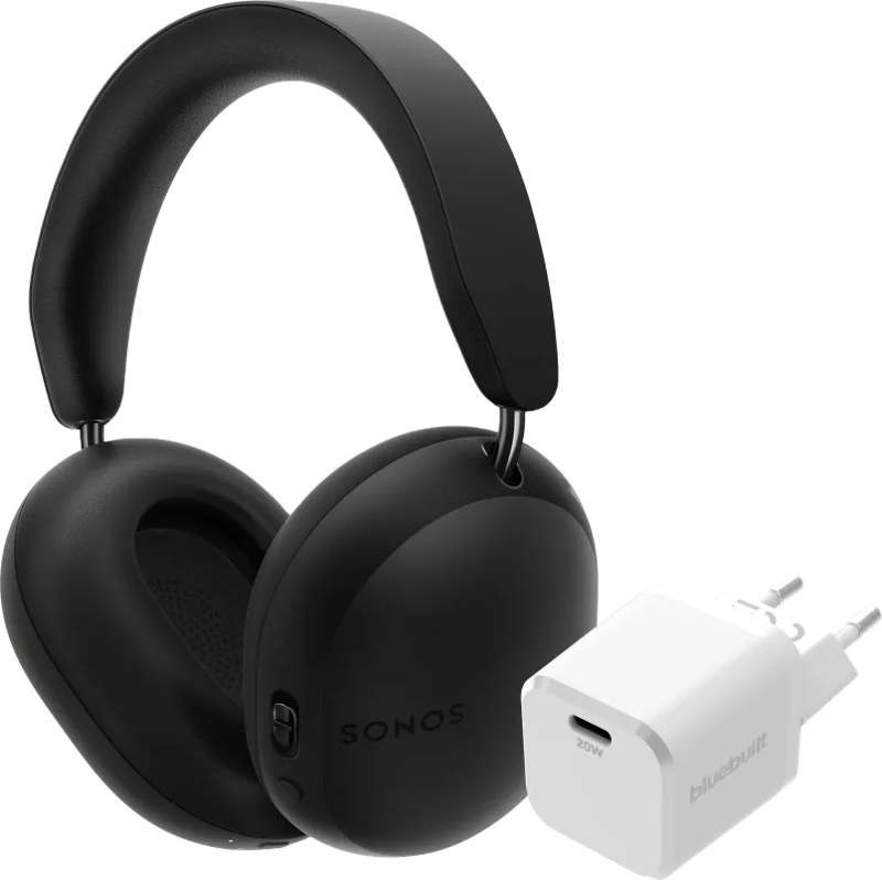 Sonos Ace Zwart + BlueBuilt Power Delivery Oplader met Usb C