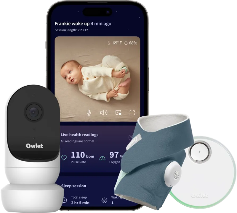 Owlet Cam 2 + Dream Sock Bedtime Blue OW-DSDUO-BL