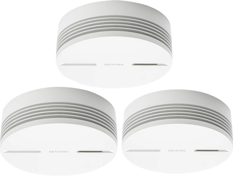 Netatmo Slimme Rookmelder (10 jaar) 3-Pack