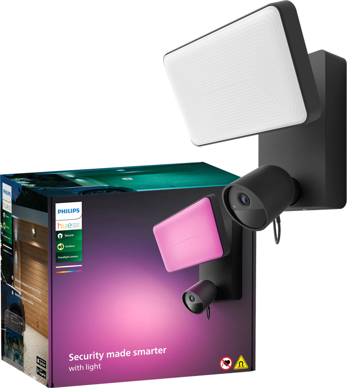 Philips Hue Secure Floodlight camera - zwart